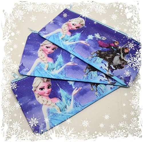 Your Fashion Jewellery Disney Frozen Pencil Case - New Blue Glitzy Shimmer Frozen Elsa 