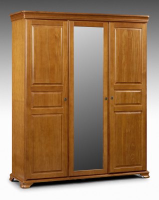 Fontainebleau 3 Door Wardrobe With Mirror