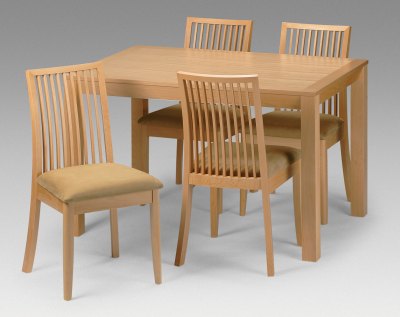 Salisbury Beech 4 Seater Dining Set By Julian Bowen