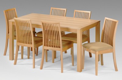 Salisbury Beech 6 Seater Dining Set By Julian Bowen