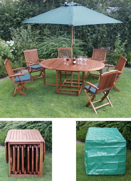 Stora 6 Garden Furniture Set - Free Furniture Cover