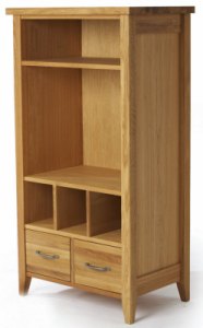 Wealden Oak Open Fronted Hi Fi Unit