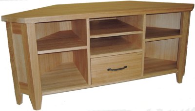 Wealden Oak Widescreen Corner TV and Video/DVD Unit