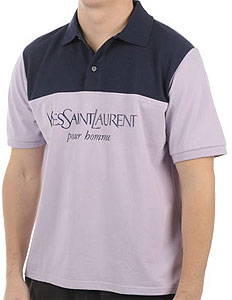 `ves Saint Laurent`Polo-shirt With Panel Detail