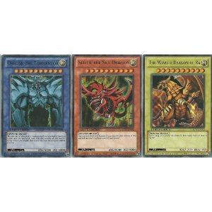 Yu Gi Oh YuGiOh Legendary Collection Ultra Rare God Card Set of 3 Egyptian God Cards S...