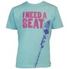 I Need A Beat Tee (Aqua)