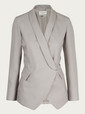 yves saint laurent jackets grey