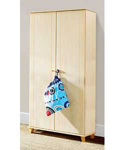 zak 2 Door Wardrobe - Birch Finish