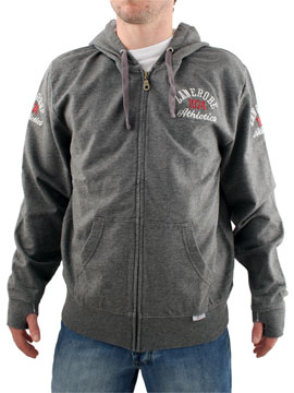 Grey Marl Zrap Zip Hoodie