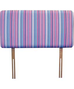 ZAP Pink Stripe Headboard 3 Foot