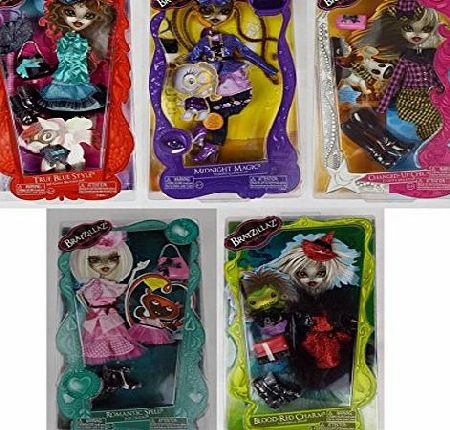 Zapf Bratz Bratzillaz 5 X Fashion Pack - Romantic Spell, Blood Red Charm, Changed-Up Chic, Midnight Magic