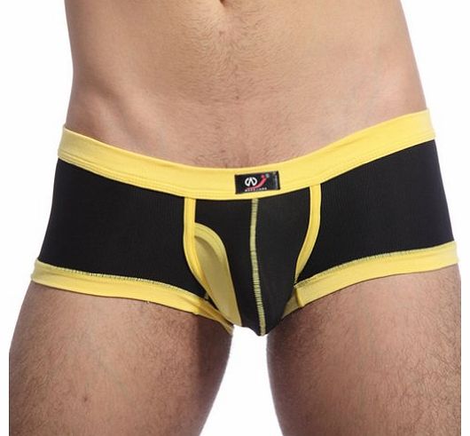 Mens Boxers Briefs Shorts Underwear Underpants Color Matched Black Tag M