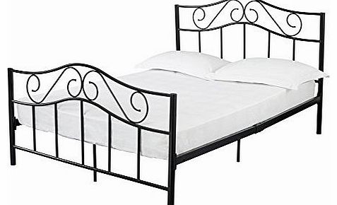 Zeta Double Metal Bed, Black