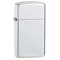 Slim Zippo Lighter High Polish Sterling Silver