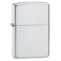 Sterling Silver Zippo Lighter Brushed Finish