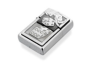 Lucky 7 Dice Chrome Lighter 012681