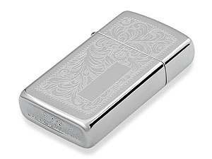 zippo Polished Chrome Slim Lighter 012647