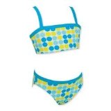 Zoggs Girls Iluka Bandeau - Yellow and Blue