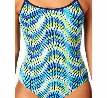 Zoggs Womens Zoggs Snake Eyes Spliceback Swimsuit -