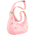 Zoon Pink Satin Planet Small Hobo Bag