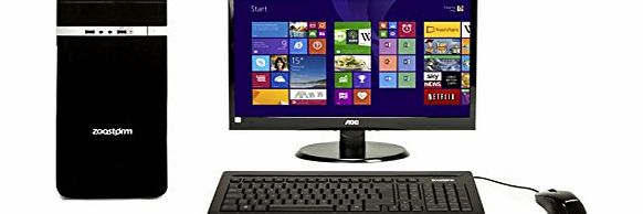 Zoostorm 7271-8008 Home PC and 18.5-inch Monitor (Intel Celeron 1037U, 4GB DDR3, 500GB HDD, DVDRW, Windows 8.1 with Bing)