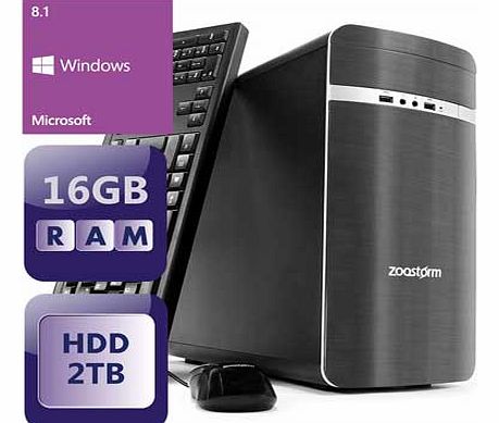 AMD A10 7700 2TB 16GB Desktop PC - Grey