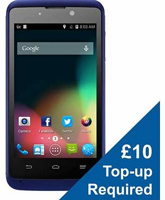 Virgin ZTE Kis 3 Mobile Phone - Blue